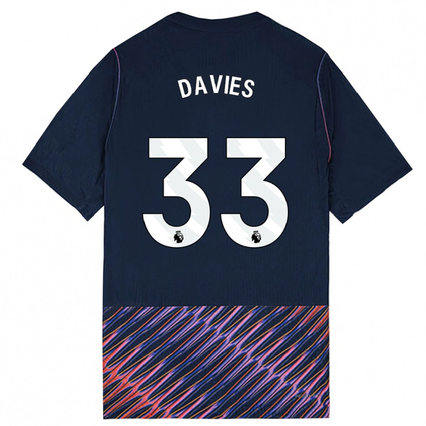 Danxen Herren Ben Davies #33 Königlich Blau Weiß Auswärtstrikot Trikot 2026/27 T-Shirt Schweiz