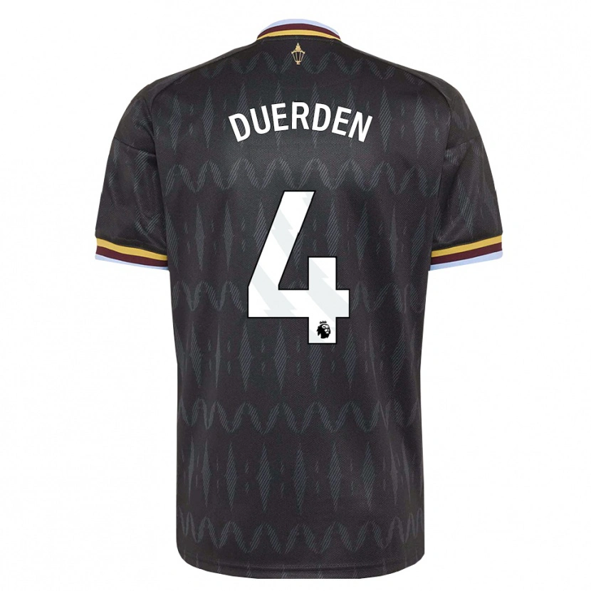 Danxen Herren Archie Duerden #4 Kornblumenblau Schwarz Gelb Auswärtstrikot Trikot 2026/27 T-Shirt Schweiz