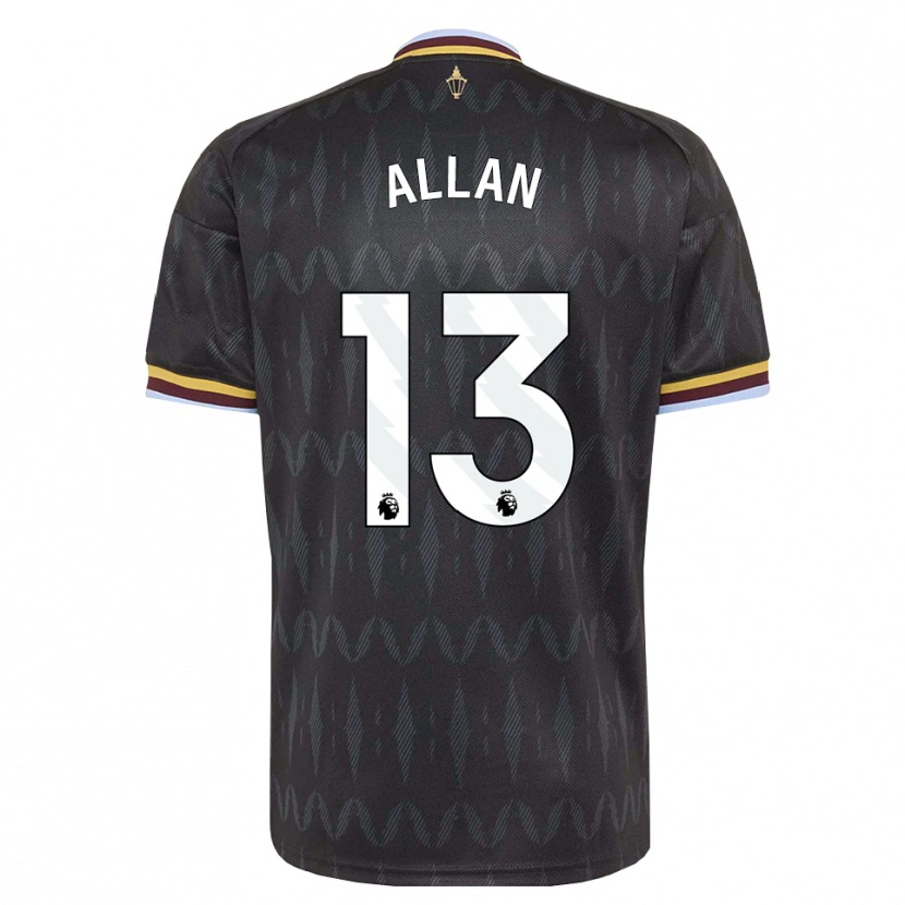 Danxen Herren Jack Allan #13 Kornblumenblau Schwarz Gelb Auswärtstrikot Trikot 2026/27 T-Shirt Schweiz
