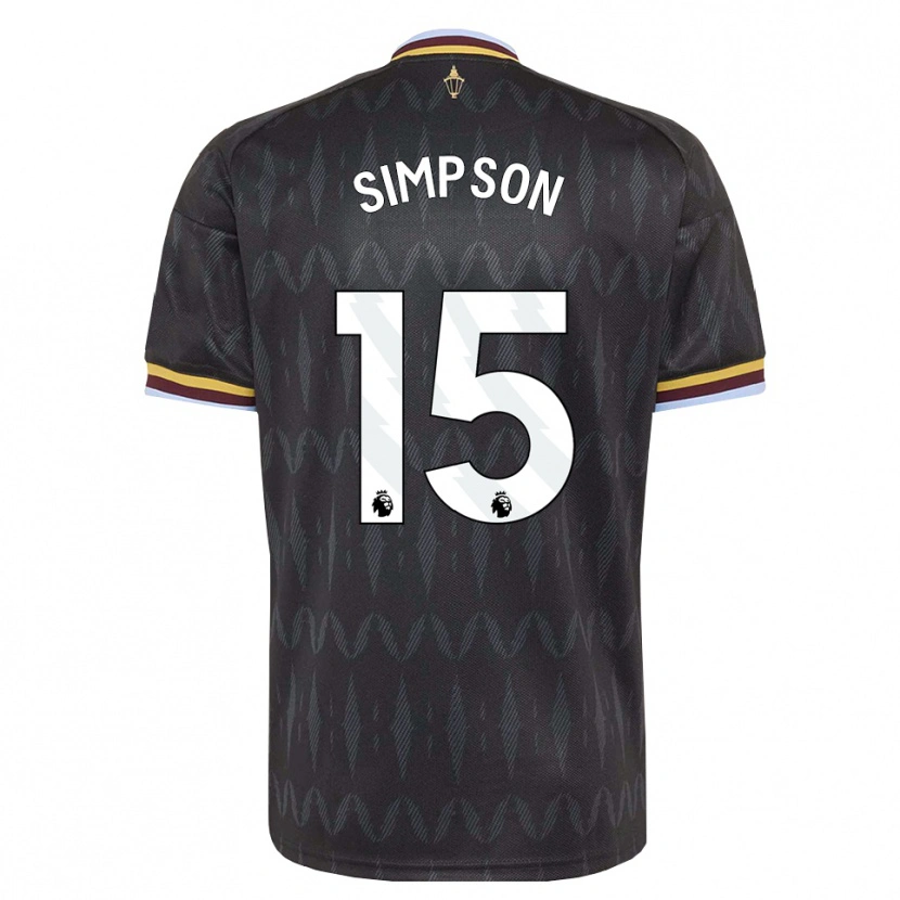 Danxen Herren Ewan Simpson #15 Kornblumenblau Schwarz Gelb Auswärtstrikot Trikot 2026/27 T-Shirt Schweiz