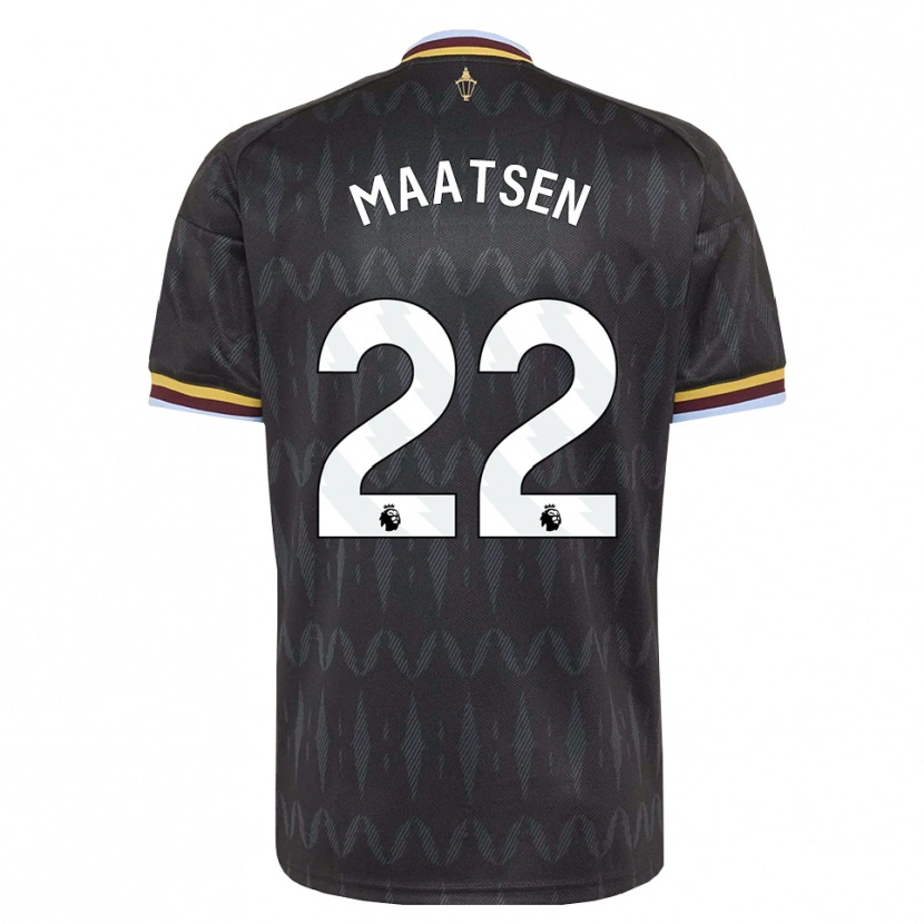 Danxen Herren Ian Maatsen #22 Kornblumenblau Schwarz Gelb Auswärtstrikot Trikot 2026/27 T-Shirt Schweiz
