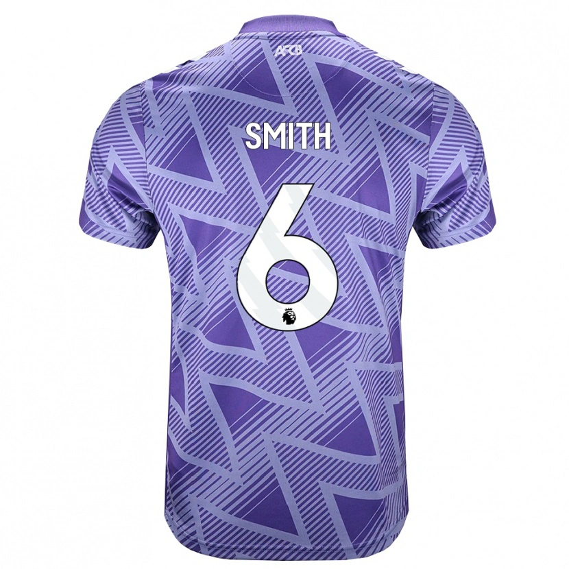 Danxen Herren Maisy Smith #6 Blassesviolett Rot Weiß Auswärtstrikot Trikot 2026/27 T-Shirt Schweiz