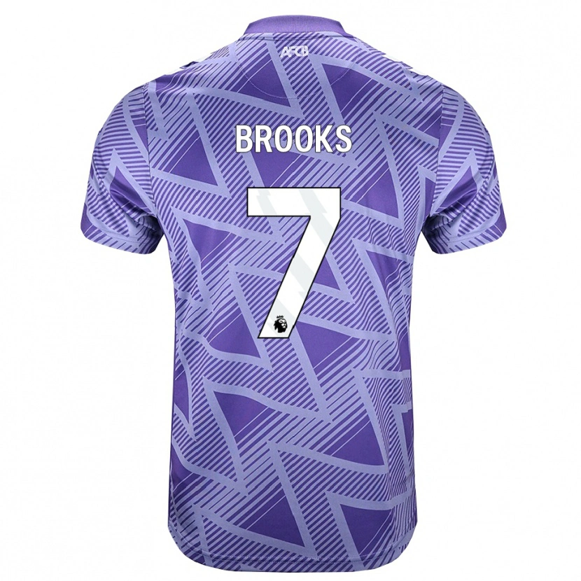 Danxen Herren David Brooks #7 Blassesviolett Rot Weiß Auswärtstrikot Trikot 2026/27 T-Shirt Schweiz