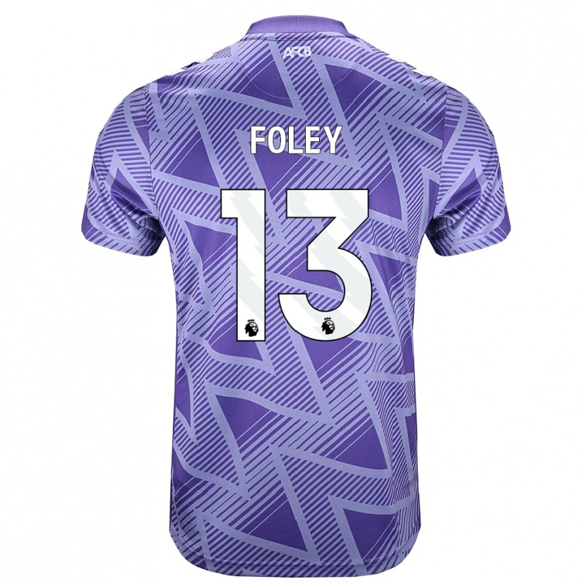 Danxen Herren Erin Foley #13 Blassesviolett Rot Weiß Auswärtstrikot Trikot 2026/27 T-Shirt Schweiz