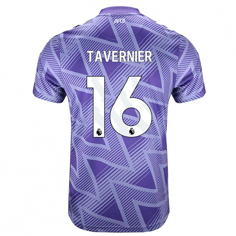 Danxen Herren Marcus Tavernier #16 Blassesviolett Rot Weiß Auswärtstrikot Trikot 2026/27 T-Shirt Schweiz