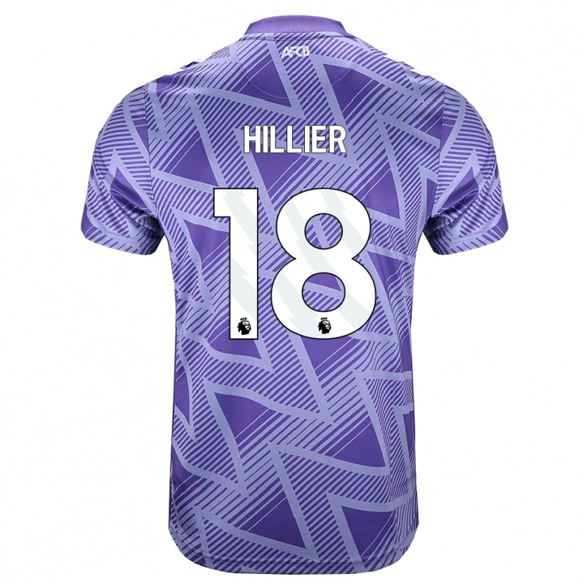 Danxen Herren Gemma Hillier #18 Blassesviolett Rot Weiß Auswärtstrikot Trikot 2026/27 T-Shirt Schweiz