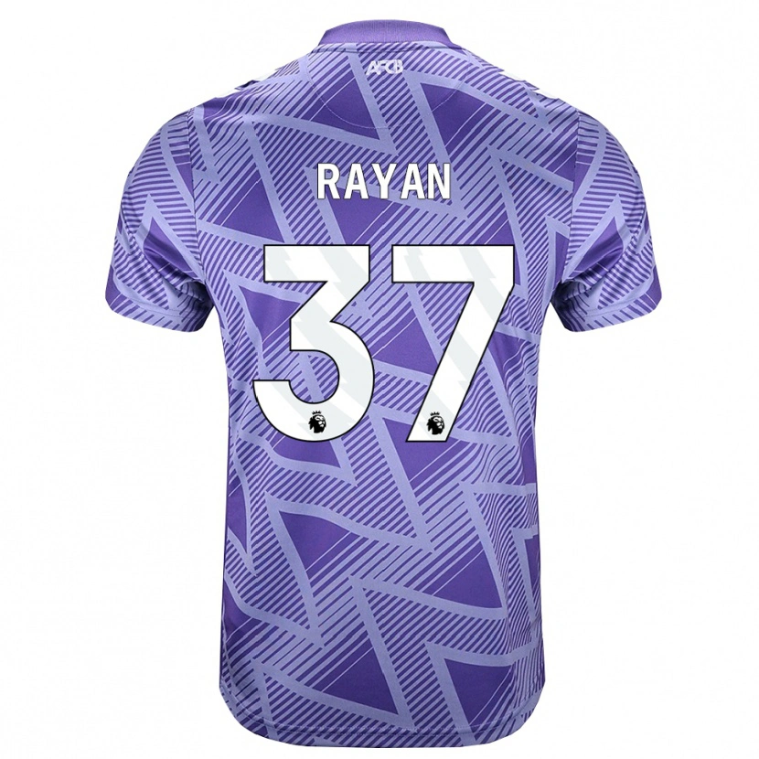Danxen Herren Rayan Vitor Simplício Rocha #37 Blassesviolett Rot Weiß Auswärtstrikot Trikot 2026/27 T-Shirt Schweiz