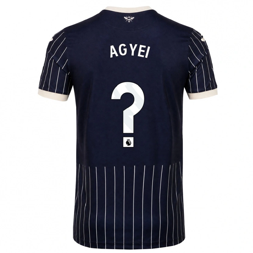 Danxen Herren Kai Agyei #0 Schwarz Weiß Auswärtstrikot Trikot 2026/27 T-Shirt Schweiz