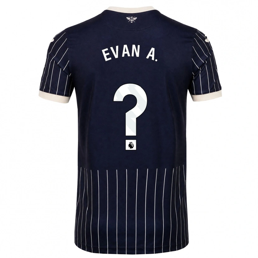Danxen Herren Evan Anderson #0 Schwarz Weiß Auswärtstrikot Trikot 2026/27 T-Shirt Schweiz
