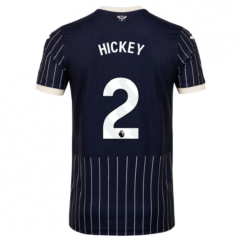 Danxen Herren Aaron Hickey #2 Schwarz Weiß Auswärtstrikot Trikot 2026/27 T-Shirt Schweiz