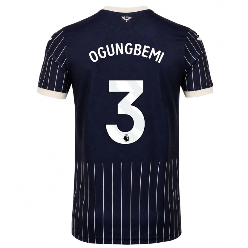 Danxen Herren Nathaniel Ogungbemi #3 Schwarz Weiß Auswärtstrikot Trikot 2026/27 T-Shirt Schweiz