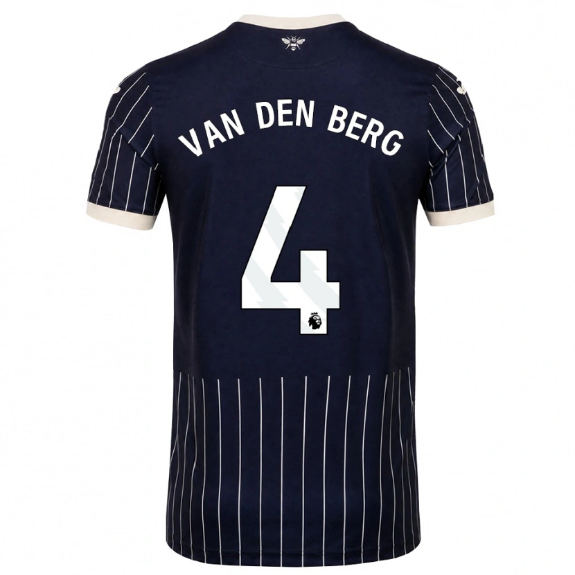 Danxen Herren Sepp Van Den Berg #4 Schwarz Weiß Auswärtstrikot Trikot 2026/27 T-Shirt Schweiz