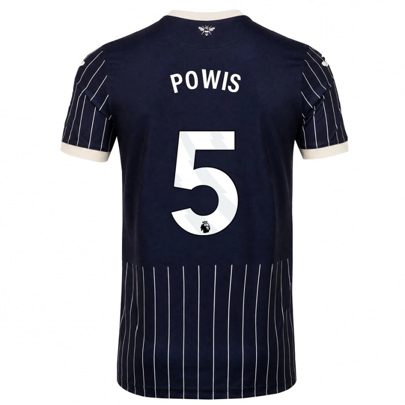 Danxen Herren Isaiah Powis #5 Schwarz Weiß Auswärtstrikot Trikot 2026/27 T-Shirt Schweiz