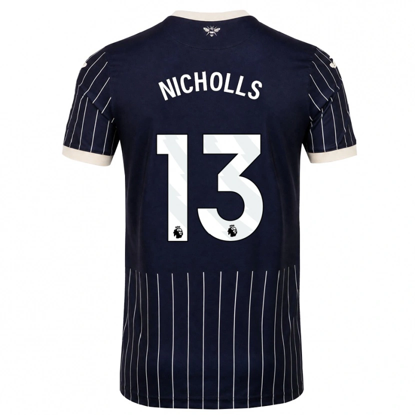 Danxen Herren Layton Nicholls #13 Schwarz Weiß Auswärtstrikot Trikot 2026/27 T-Shirt Schweiz