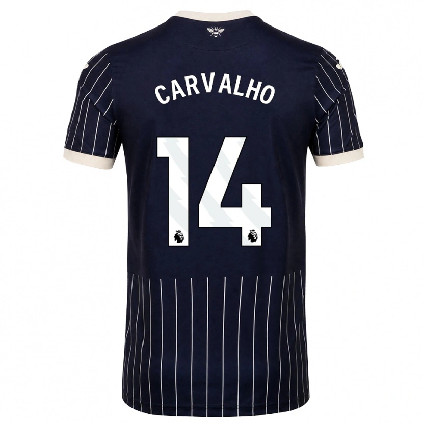 Danxen Herren Fábio Carvalho #14 Schwarz Weiß Auswärtstrikot Trikot 2026/27 T-Shirt Schweiz
