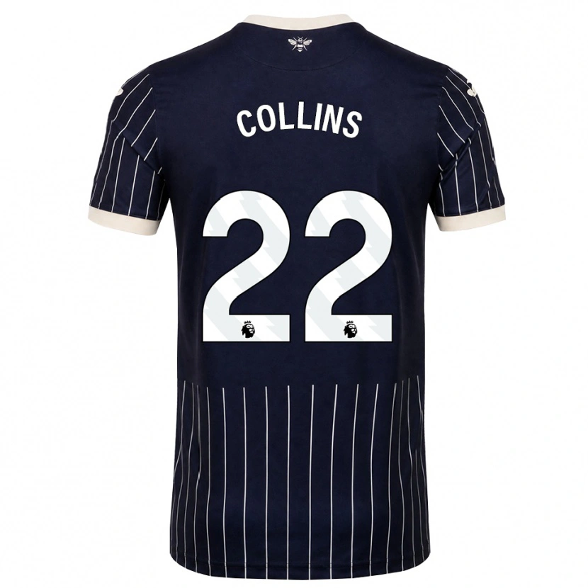 Danxen Herren Nathan Collins #22 Schwarz Weiß Auswärtstrikot Trikot 2026/27 T-Shirt Schweiz