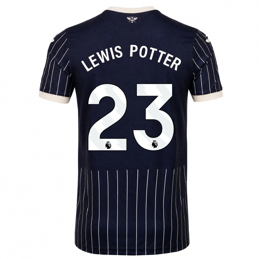 Danxen Herren Keane Lewis-Potter #23 Schwarz Weiß Auswärtstrikot Trikot 2026/27 T-Shirt Schweiz