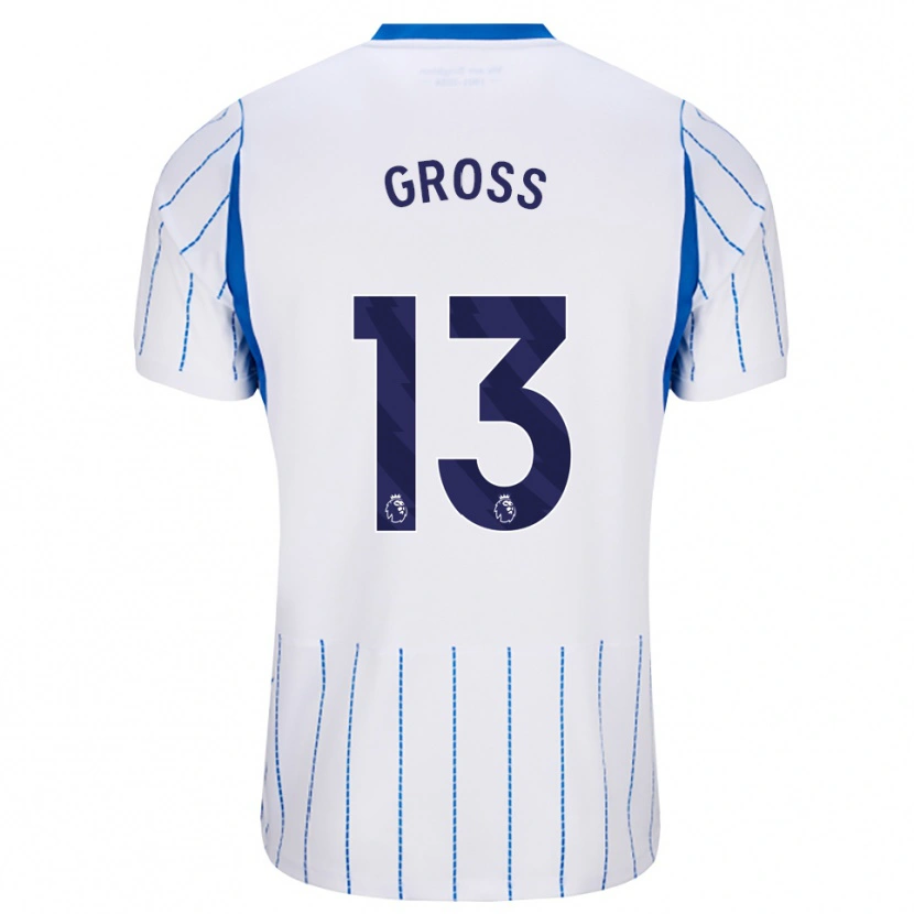 Danxen Herren Pascal Groß #13 Himmelblau Weiß Auswärtstrikot Trikot 2026/27 T-Shirt Schweiz
