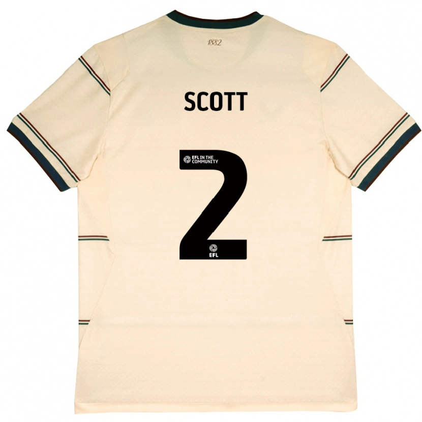 Danxen Herren Cameron Scott #2 Beige Burgund Auswärtstrikot Trikot 2026/27 T-Shirt Schweiz