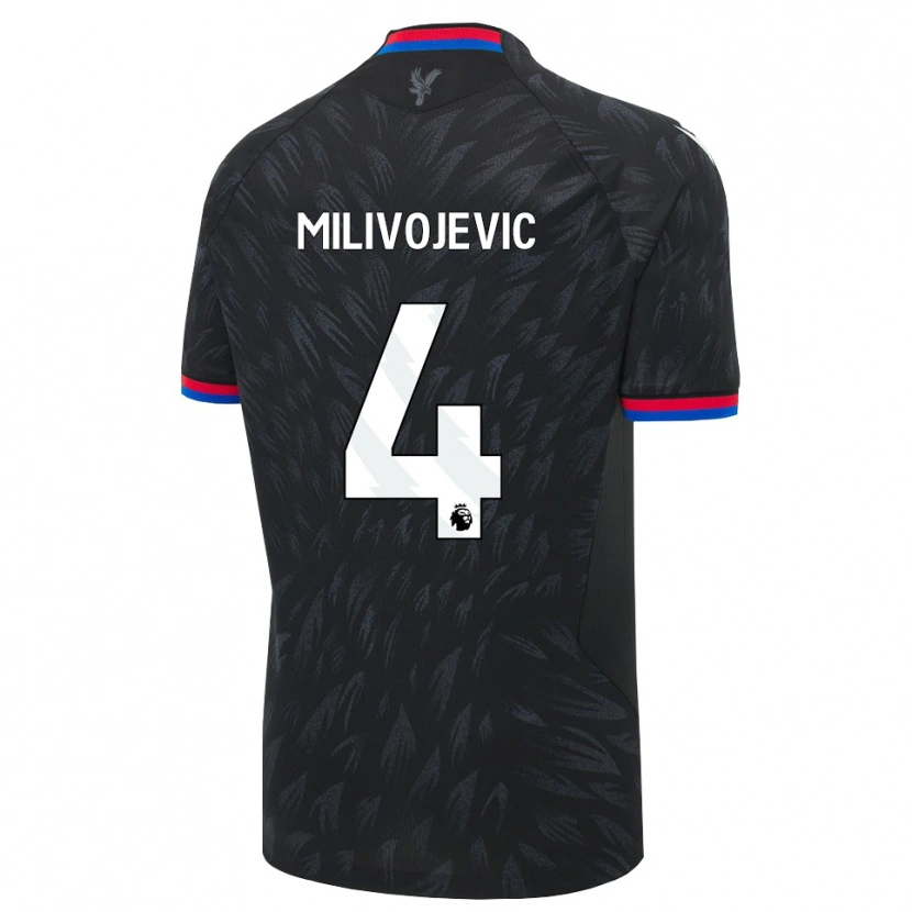Danxen Herren Luka Milivojevic #4 Schwarz Blau Rot Auswärtstrikot Trikot 2026/27 T-Shirt Schweiz