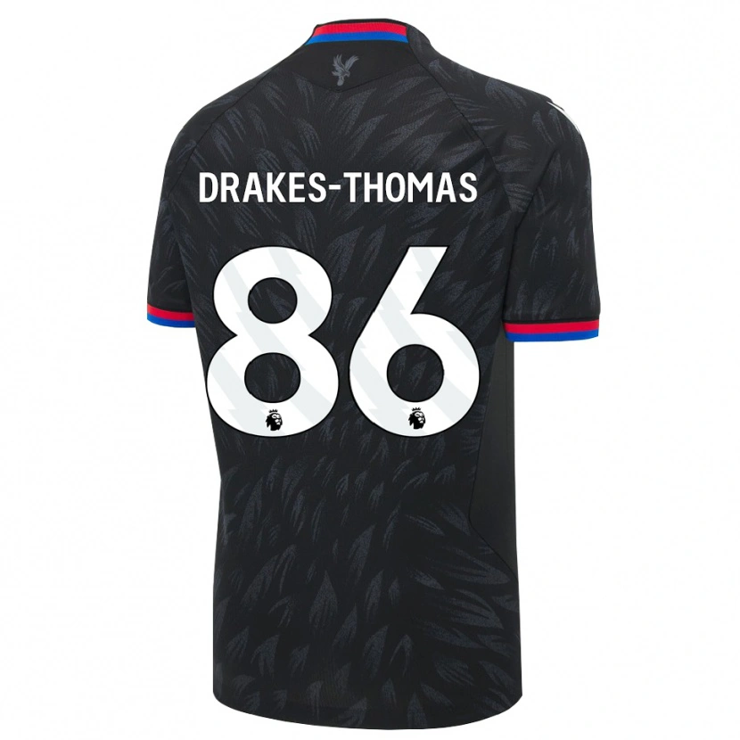 Danxen Herren Joél Drakes-Thomas #86 Schwarz Blau Rot Auswärtstrikot Trikot 2026/27 T-Shirt Schweiz