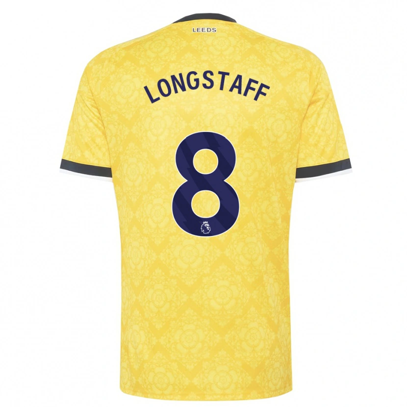 Danxen Herren Sean Longstaff #8 Gelb Weiß Schwarz Auswärtstrikot Trikot 2026/27 T-Shirt Schweiz