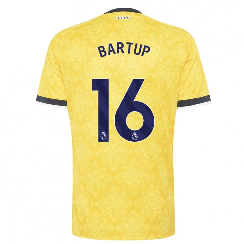 Danxen Herren Laura Bartup #16 Gelb Weiß Schwarz Auswärtstrikot Trikot 2026/27 T-Shirt Schweiz