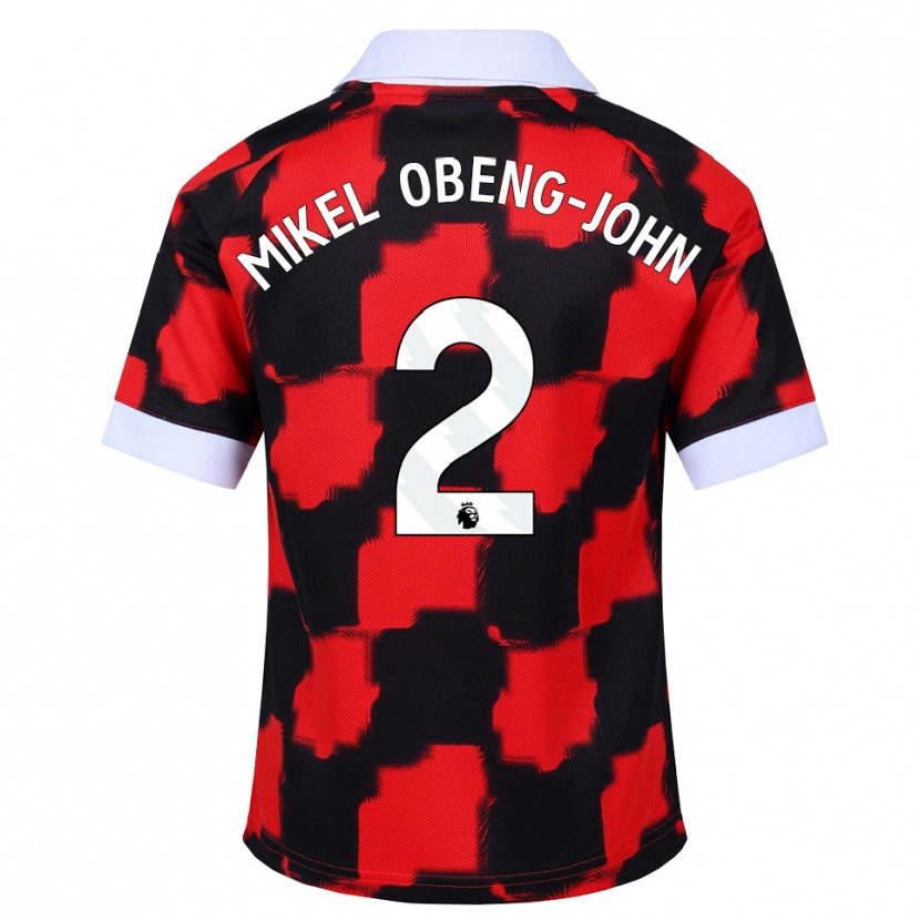 Danxen Herren Joe Mikel Obeng-John #2 Rot Weiß Schwarz Auswärtstrikot Trikot 2026/27 T-Shirt Schweiz