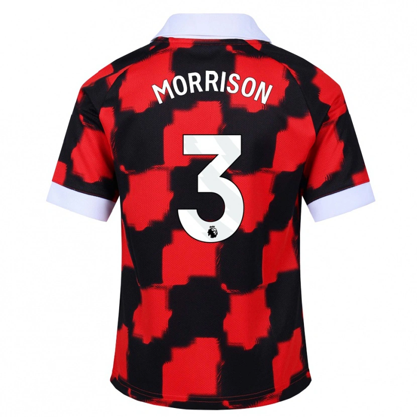 Danxen Herren Kymarley Morrison #3 Rot Weiß Schwarz Auswärtstrikot Trikot 2026/27 T-Shirt Schweiz