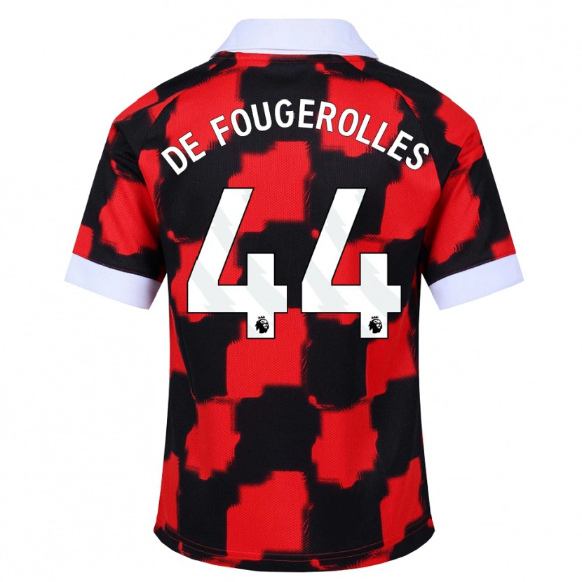 Danxen Herren Luc De Fougerolles #44 Rot Weiß Schwarz Auswärtstrikot Trikot 2026/27 T-Shirt Schweiz
