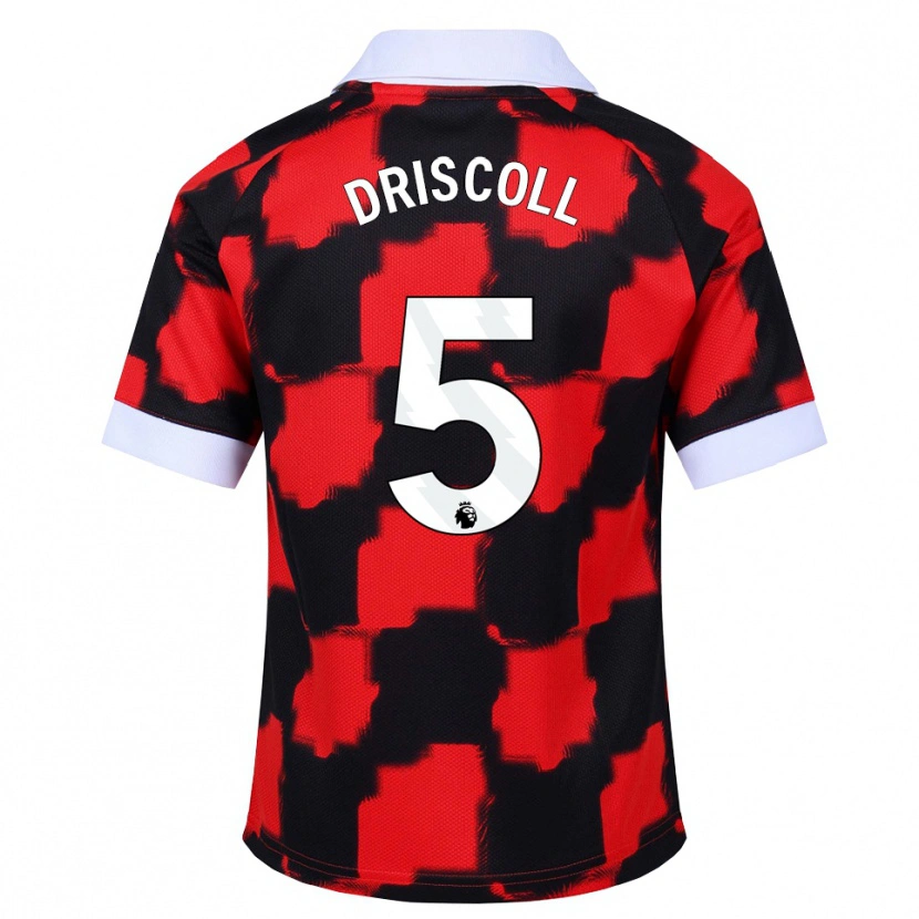 Danxen Herren Teddy Driscoll #5 Rot Weiß Schwarz Auswärtstrikot Trikot 2026/27 T-Shirt Schweiz