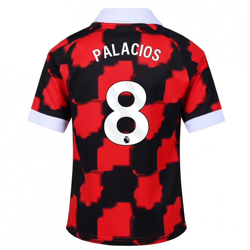 Danxen Herren César Palacios #8 Rot Weiß Schwarz Auswärtstrikot Trikot 2026/27 T-Shirt Schweiz
