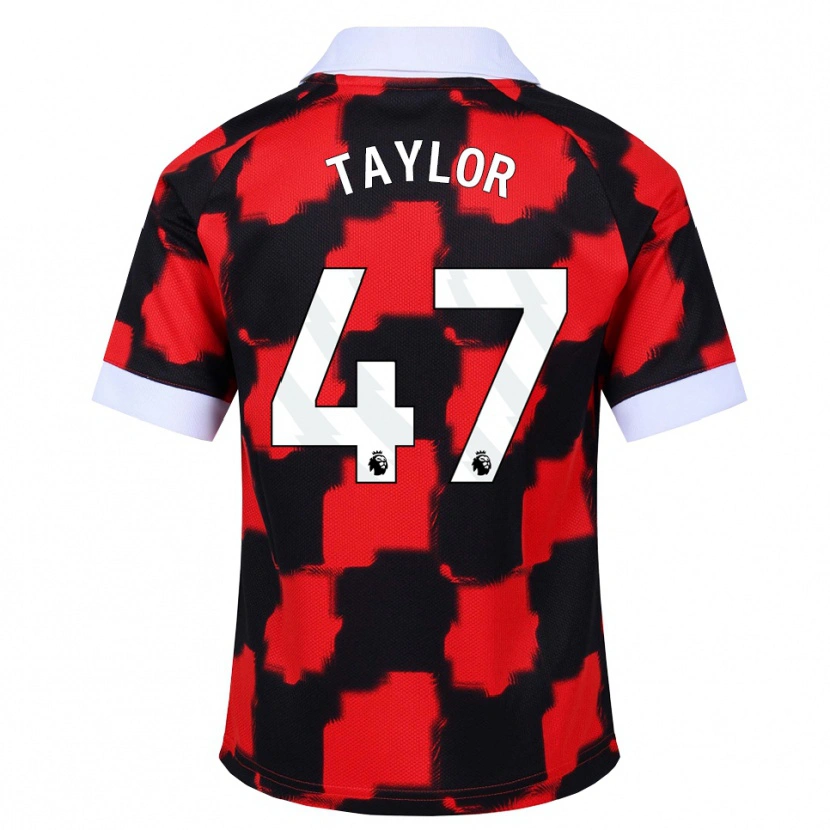 Danxen Herren Bo Taylor #47 Rot Weiß Schwarz Auswärtstrikot Trikot 2026/27 T-Shirt Schweiz