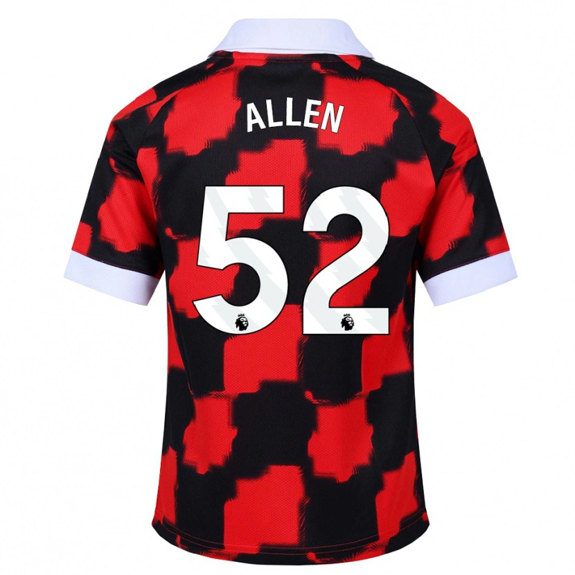 Danxen Herren Michael Allen #52 Rot Weiß Schwarz Auswärtstrikot Trikot 2026/27 T-Shirt Schweiz