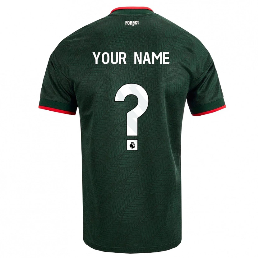 Danxen Herren Ihren Namen #0 Dunkelgrün Rot Auswärtstrikot Trikot 2026/27 T-Shirt Schweiz