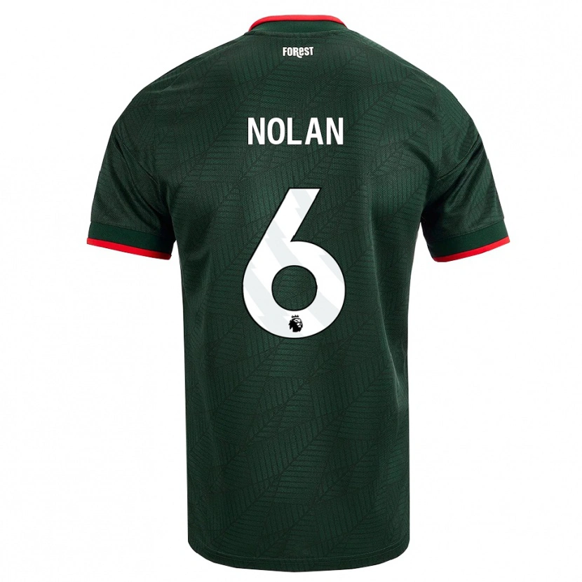 Danxen Herren Sonny Nolan #6 Dunkelgrün Rot Auswärtstrikot Trikot 2026/27 T-Shirt Schweiz