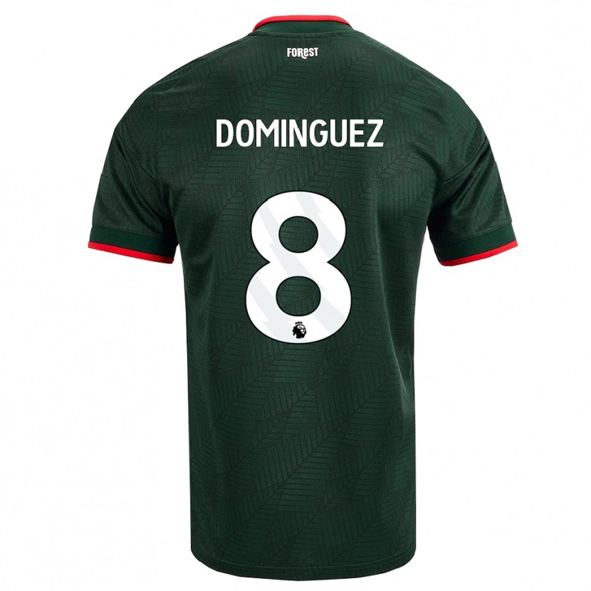 Danxen Herren Nicolás Domínguez #8 Dunkelgrün Rot Auswärtstrikot Trikot 2026/27 T-Shirt Schweiz