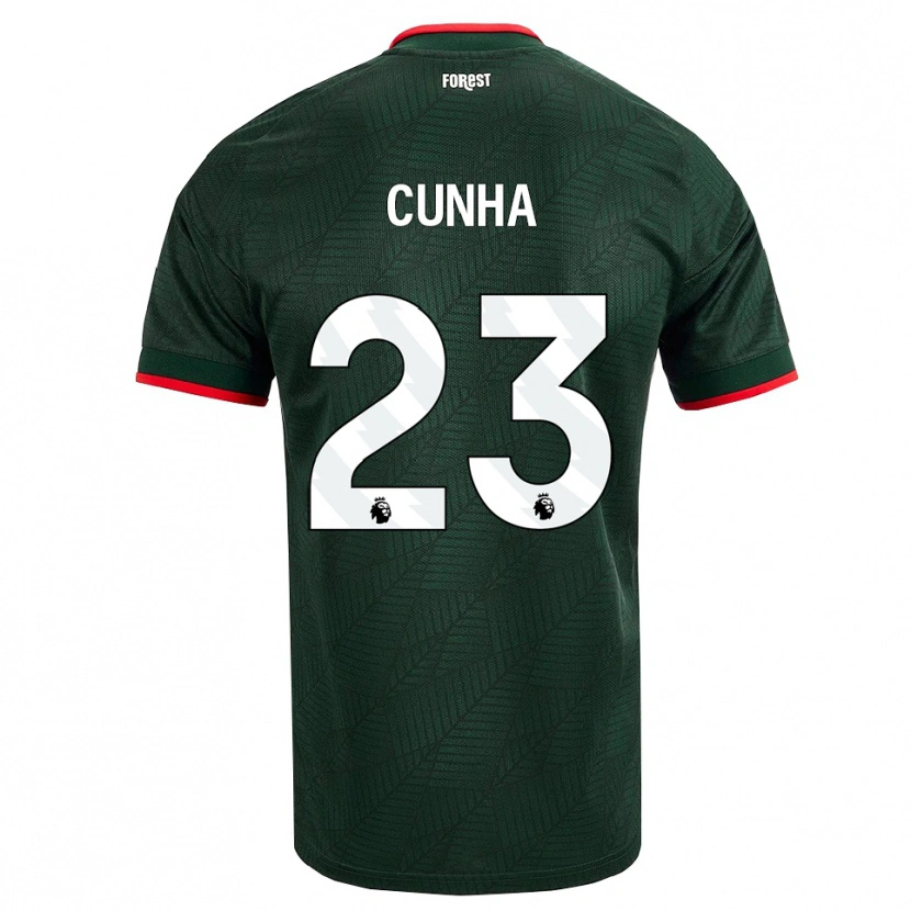 Danxen Herren Jair Cunha #23 Dunkelgrün Rot Auswärtstrikot Trikot 2026/27 T-Shirt Schweiz