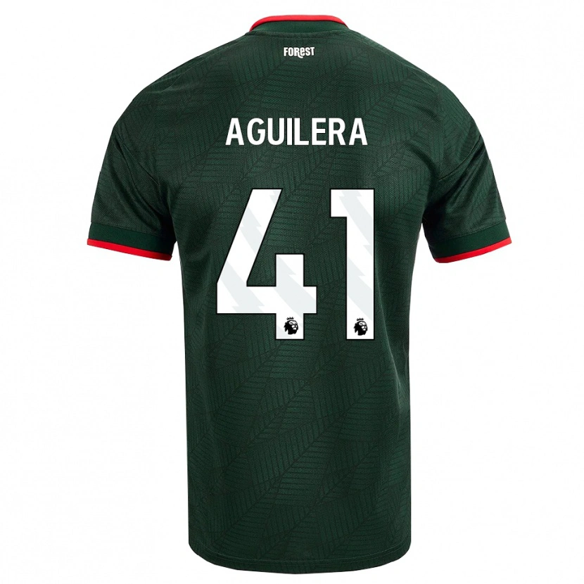Danxen Herren Brandon Aguilera #41 Dunkelgrün Rot Auswärtstrikot Trikot 2026/27 T-Shirt Schweiz