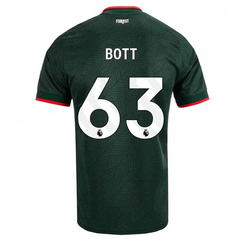 Danxen Herren Aaron Bott #63 Dunkelgrün Rot Auswärtstrikot Trikot 2026/27 T-Shirt Schweiz