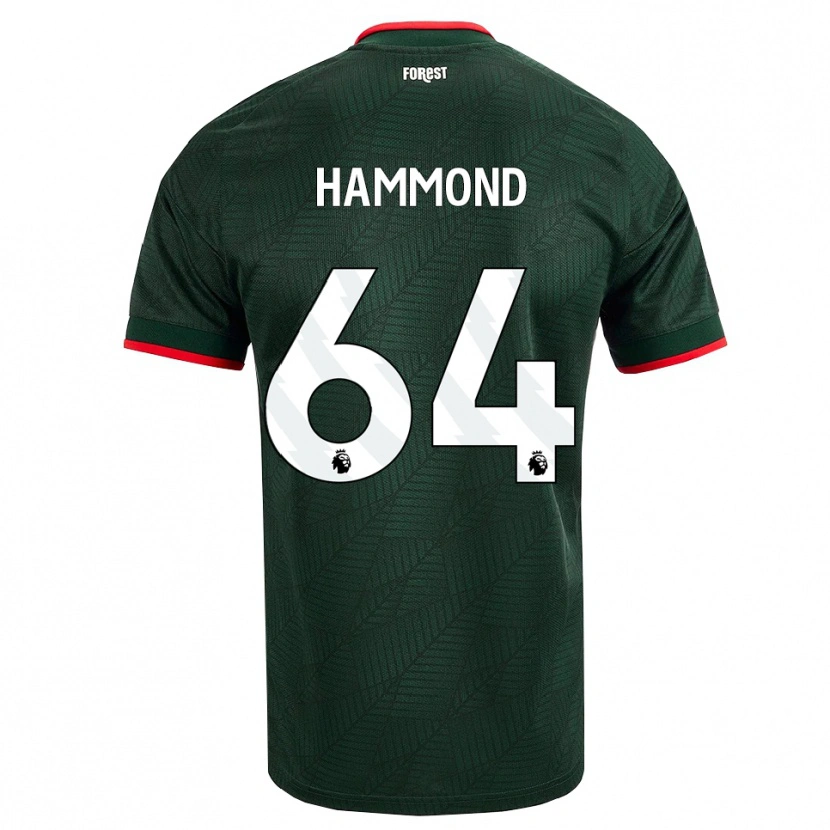 Danxen Herren Ben Hammond #64 Dunkelgrün Rot Auswärtstrikot Trikot 2026/27 T-Shirt Schweiz