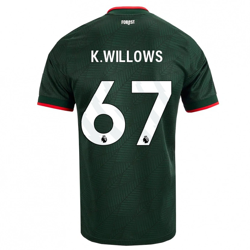 Danxen Herren Keehan Willows #67 Dunkelgrün Rot Auswärtstrikot Trikot 2026/27 T-Shirt Schweiz