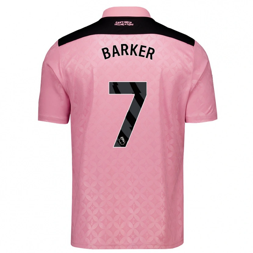 Danxen Herren James Barker #7 Hellrosa Schwarz Auswärtstrikot Trikot 2026/27 T-Shirt Schweiz