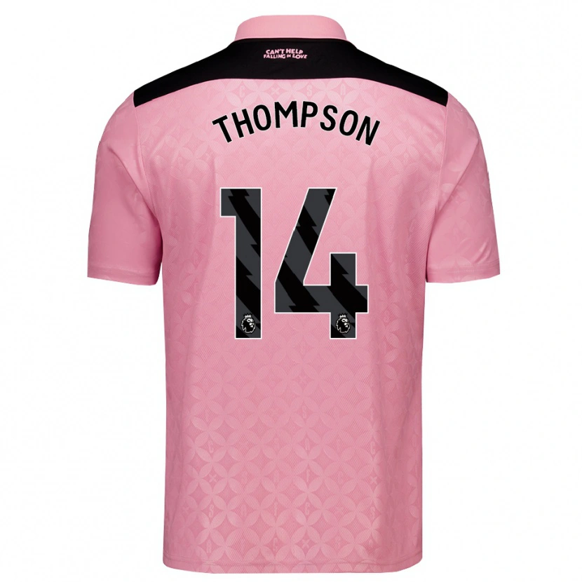 Danxen Herren Harvey Thompson #14 Hellrosa Schwarz Auswärtstrikot Trikot 2026/27 T-Shirt Schweiz