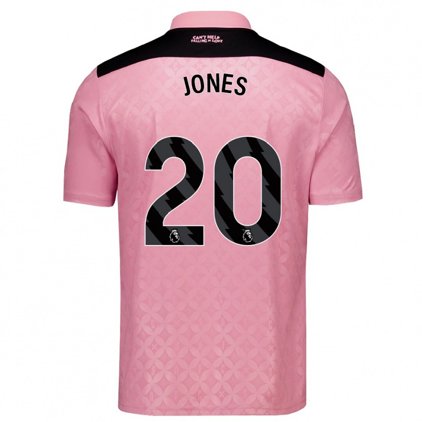 Danxen Herren Ellen Jones #20 Hellrosa Schwarz Auswärtstrikot Trikot 2026/27 T-Shirt Schweiz
