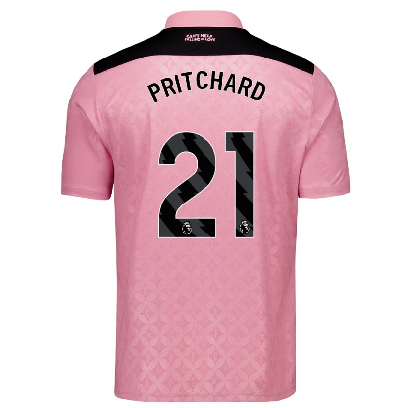 Danxen Herren Alex Pritchard #21 Hellrosa Schwarz Auswärtstrikot Trikot 2026/27 T-Shirt Schweiz