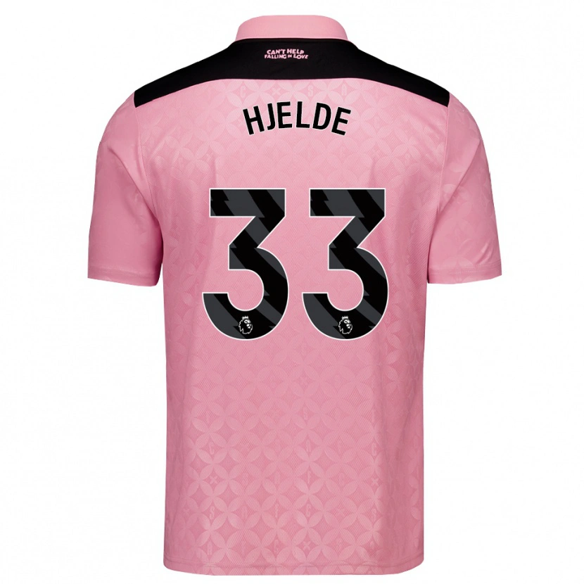 Danxen Herren Leo Fuhr Hjelde #33 Hellrosa Schwarz Auswärtstrikot Trikot 2026/27 T-Shirt Schweiz
