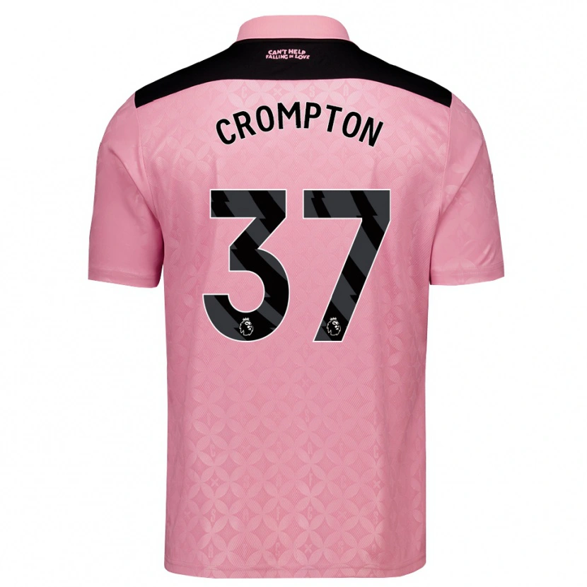 Danxen Herren Ben Crompton #37 Hellrosa Schwarz Auswärtstrikot Trikot 2026/27 T-Shirt Schweiz