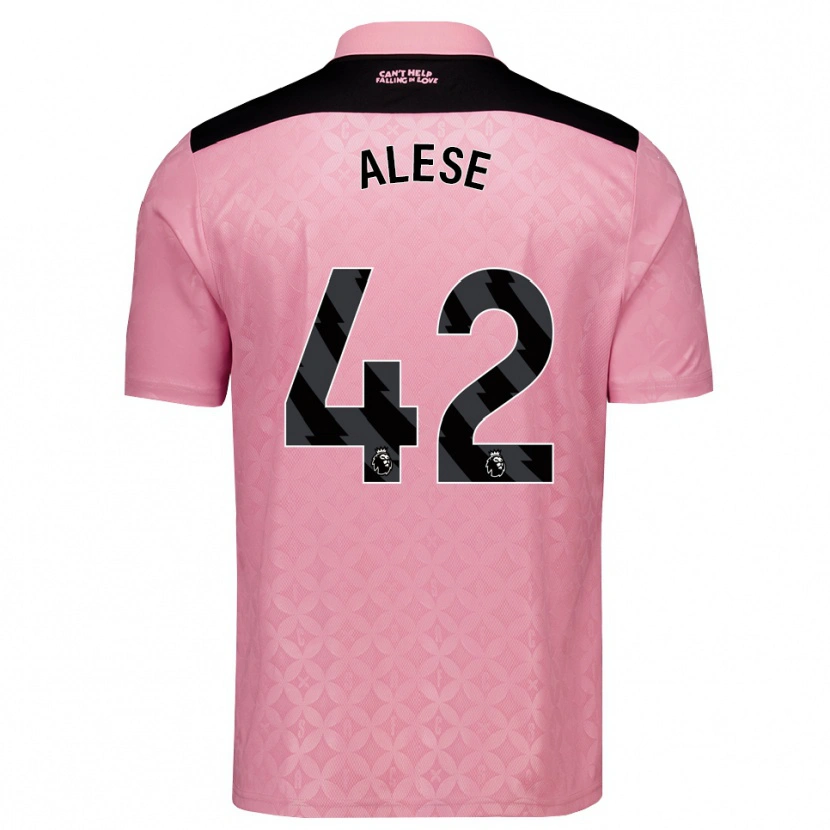 Danxen Herren Aji Alese #42 Hellrosa Schwarz Auswärtstrikot Trikot 2026/27 T-Shirt Schweiz