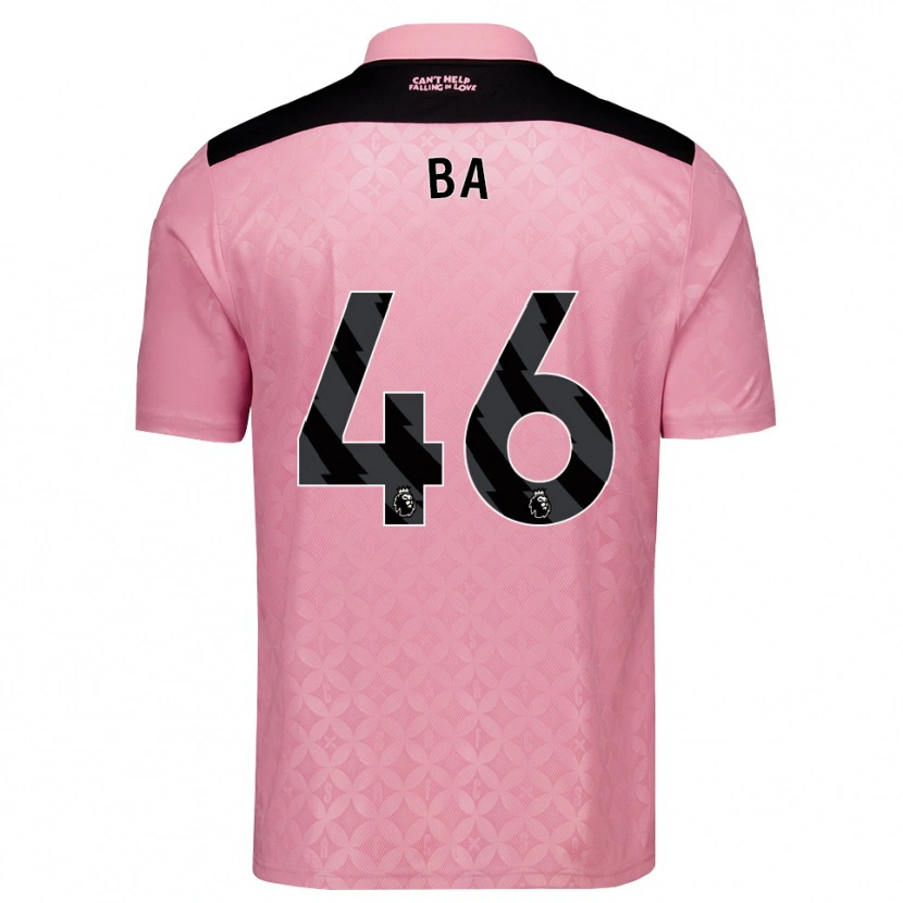Danxen Herren Abdoullah Ba #46 Hellrosa Schwarz Auswärtstrikot Trikot 2026/27 T-Shirt Schweiz